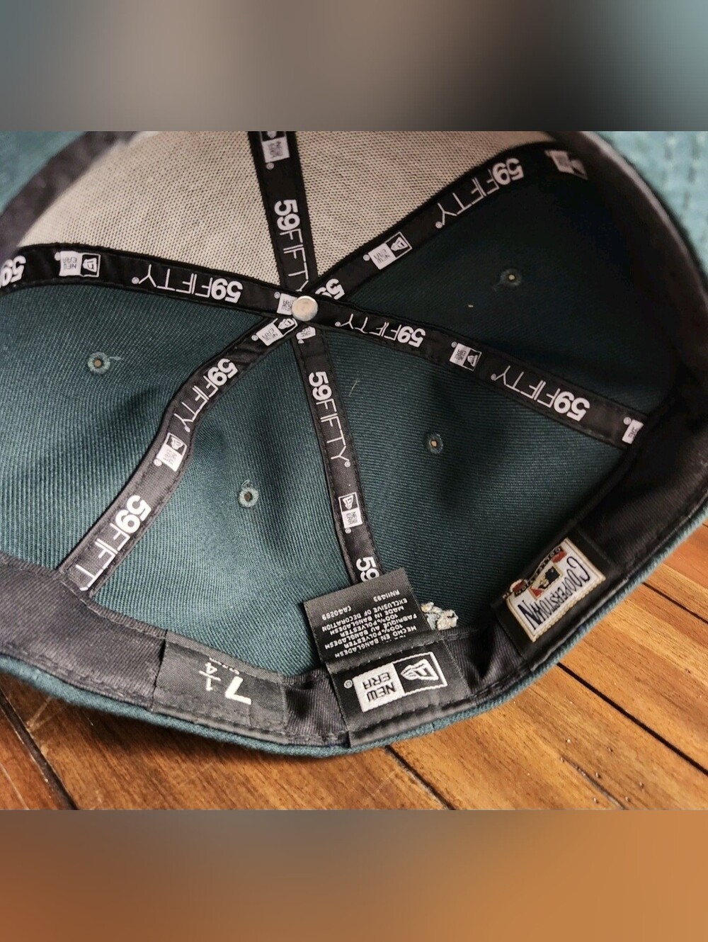 Oakland A’s New Era 59fifty Hat Elephant Sunglasses Size 7 1/4 - Picture 5 of 6